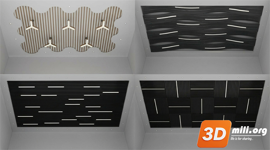Ceiling Decoration Skp Files